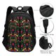 thumbnail image 3 of Balery Mexican Flower 2 Mochila con carga USB para hombre y mujer - Mochila impermeable y antirrobo para laptop con puerto USB para viajes, trabajo, 3 of 7