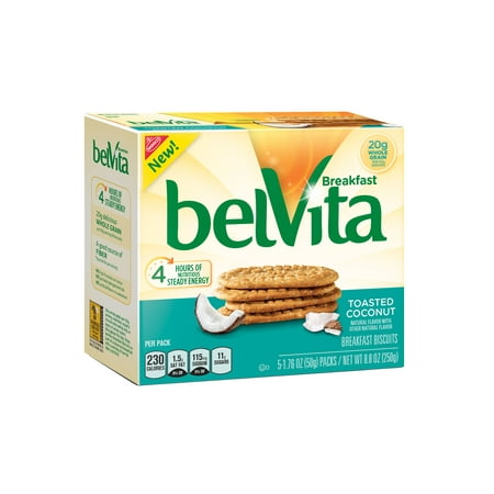 belVita Toasted Coconut Breakfast Biscuits, 8.8