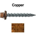 Metal Roofing Screws (1000) 10 x 11/2" Copper Hex Head Sheet Metal