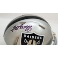 thumbnail image 2 of Fred Biletnikoff Autographed Oakland Raiders Flash Gray Speed Mini Helmet Beckett BAS Witness 208233, 2 of 2