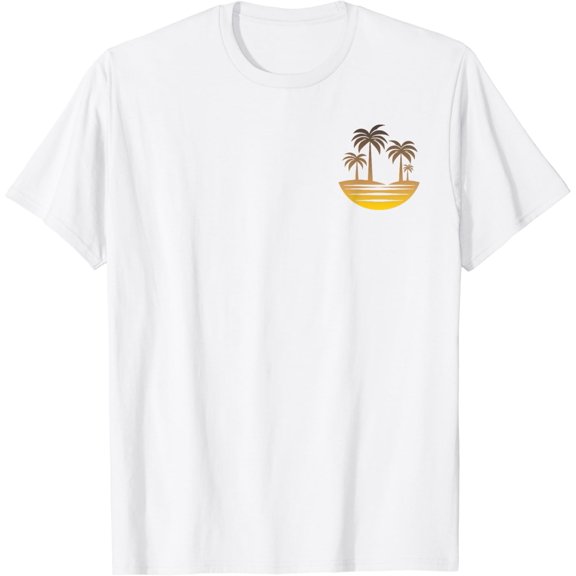 T-SHIRT Palm Trees Summer Vacation Men Women Sunset Beach Palm Tree T-SHIRT mens t shirt,white,women,funny,misfits,men,journey