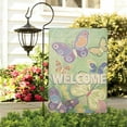 thumbnail image 3 of Happy Easter Day Garden Flag Linen Outdoor Flag Season Spring Butterfly Yard Flags Double Sided House Flag for Home,indoor ,12.5''×18''in., 3 of 4