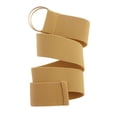 thumbnail image 2 of NYFASHION101 Unisex Canvas Stretch Elastic Belt with Silver Metal Round Buckle, Beige, 2 of 4