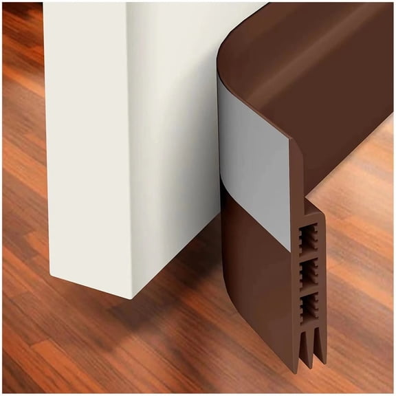 Large Door Stopper Under Door Noise Blocker, Adjustable Twin Entry Door Guard For Bottom Of Doors (Fits Up To 38 Inch Doors, Gaps Up To 1.4 Inch), Self-Adhesive Door Bottom