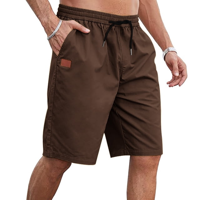 pstuiky Pantalones cortos para hombre, Pantalones cortos deportivos informales con estampado de cordón para exteriores de verano para hombre Pantalones cortos de entrenamiento
