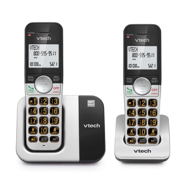 Teléfono inalámbrico VTech VG231-2 de 2 auriculares, identificador de llamadas, altavoz