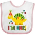 thumbnail image 3 of Inktastic Dinosaur First Birthday 1 Year Old Boys or Girls Baby Bib, 3 of 4