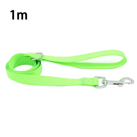 TureClos 47in Pet Walking Leash Outdoor Nylon Walking Rope Strap with Buckle Clip Pet Supplies