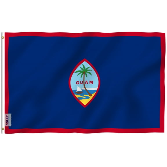 ANLEY 3 ft x 5 ft Guam Flag - Guamanian Flags Polyester