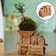 thumbnail image 1 of Jardinera de Flores Rústica, Forma de Trilladora de Creativa, Macetas para Plantas, Contenedor, Maceta de Escritorio para Interiores, Decoració Madera DYNWAVEMX recipiente suculento, 1 of 8