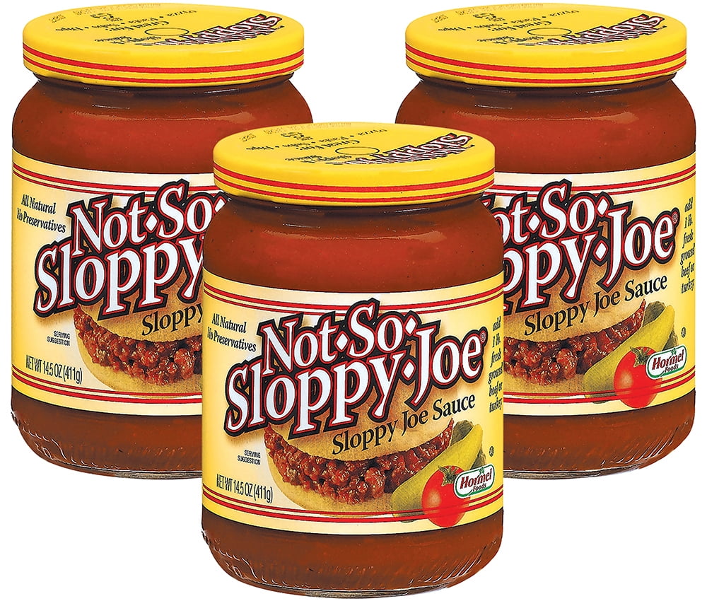 3 Pack Hormel Not So Sloppy Joe Sloppy Joe Sauce 14 5 Oz Jar Walmart Com Walmart Com