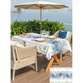 thumbnail image 5 of Outdoor Tablecloth with Umbrella Hole for Patio/Picnic/Party/Camping, Hydrangea Eucalyptus Waterproof Table Cloth Rectangle Table Cover Washable, Summer Botanical Leaves Butterfly (60"x 120"), 5 of 9
