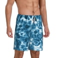 thumbnail image 5 of KLL Blue Tie Dye for Men's 1-Pack Shorts,Sleep Pajama Shorts for Men Soft Pj Shorts Men's Pajama Bottoms Sleepwear -Small, 5 of 7
