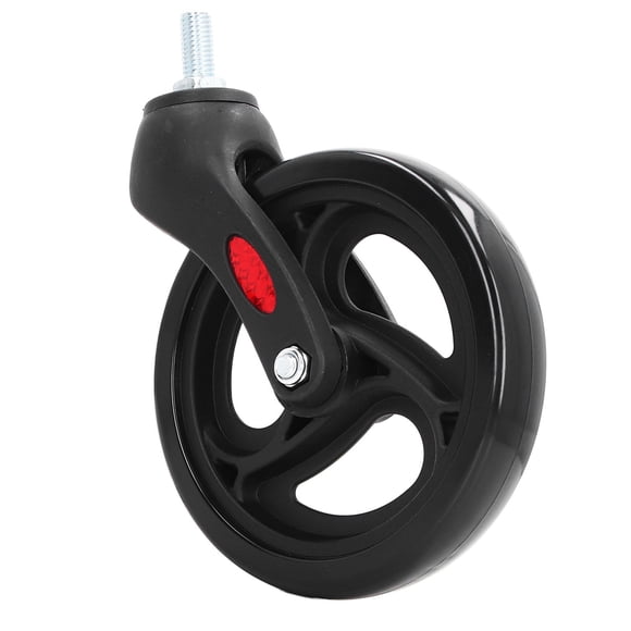 Rueda Delantera de Silla de Ruedas, Rueda Delantera de Silla de Ruedas Negra Rolling Quiet Universal 6 Pulgadas para Caminantes