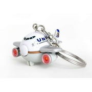 TT86399-1 United Airlines Keychain with Light and Sound Post Continental