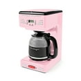 thumbnail image 1 of Nostalgia Retro 12-Cup Programmable Coffee Maker With LED Display, Automatic Shut-Off & Keep Warm, Pause-And-Serve Function, Pink, 1 of 4