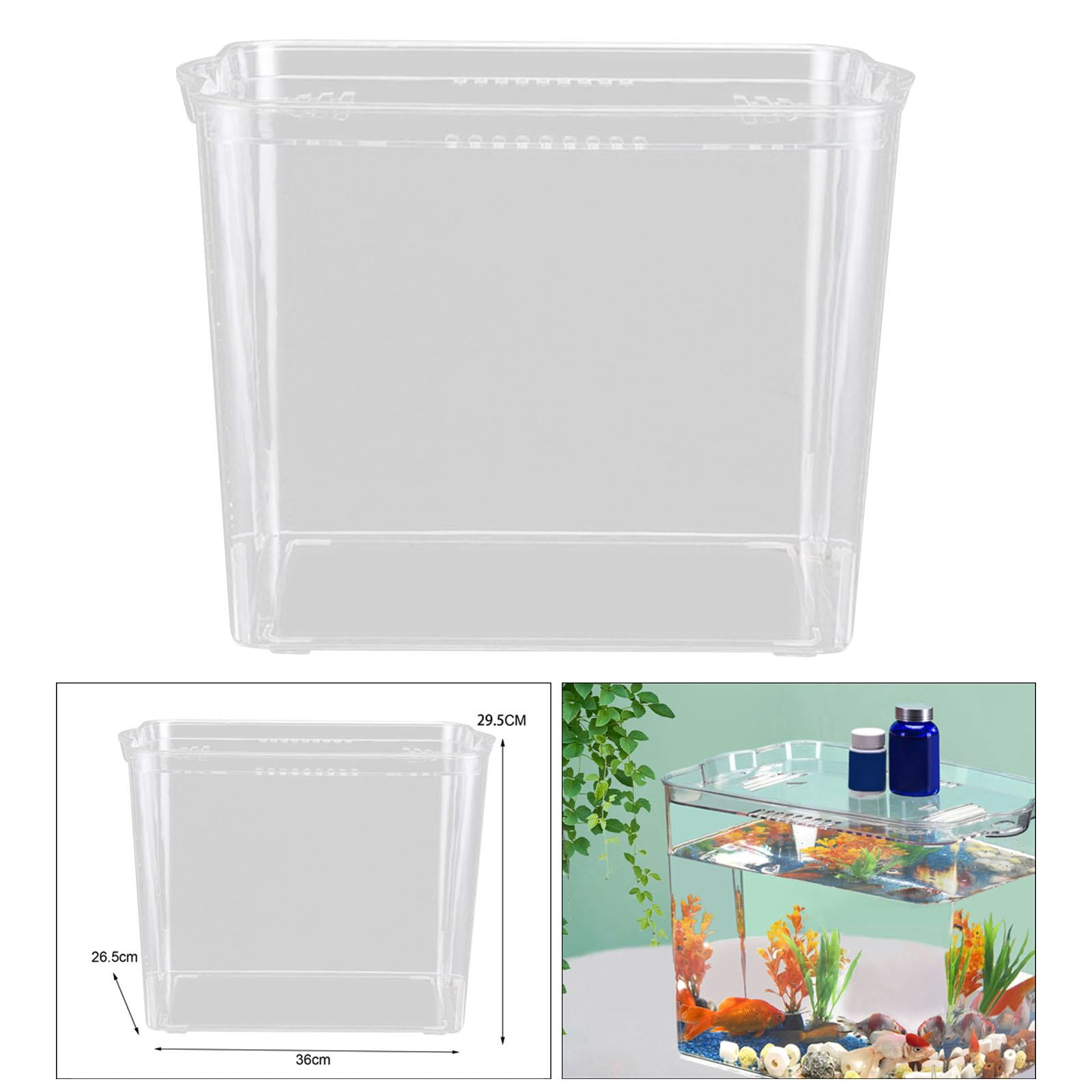 oshhnii Desktop Tank High Aquarium Tank Dresser Desks Coffee Table 36cmx26.5cmx29.5cm