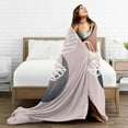thumbnail image 6 of XMXY Fleece Throw Blanket for Couch, Boho Leaves Plants Flowers Lightweight Plush Fuzzy Cozy Soft Bed Blankets and Throws for Sofa, 40"x30" inches, 6 of 8