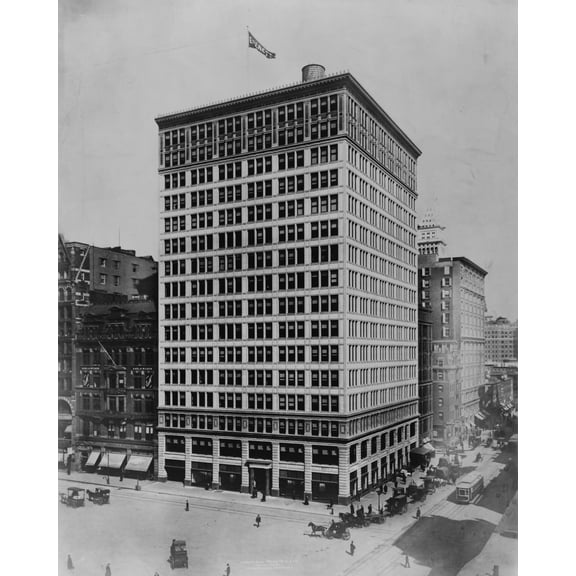 Print: Everett Bldg. 4th Ave & 17th St., 1909