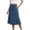Dark Blue, variant on Ediodpoh Skirts for Women Mid Length Elastic High Waisted Solid Color Skirt for Versatile Casual Wear Midi Skirts for Women White S