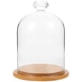 thumbnail image 1 of Shisuyan Glass Display Dome Model Keepsake Display Holder Table Decorative Case Doll Storage Dome with Base, 1 of 9