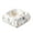white and gold, variant on Yuungoou small Cigar Ashtrays For Men, Outside Ashtrays For Cigarettes For Patio, Ceramic Cool Ashtrays Ceramic Indoor Decorations-brown-12.5x12.5x6cm