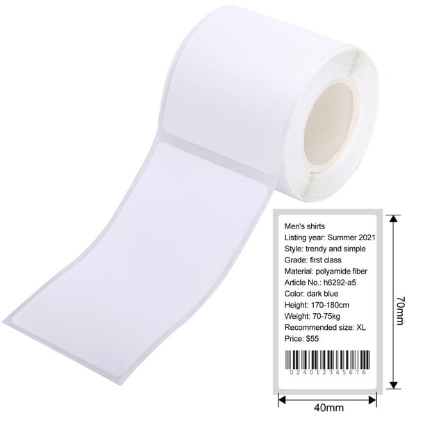 Aibecy Label Printer Sticker Thermal Label Paper Self-Adhesive Printable Paper Roll Waterproof Oil-Proof Tear Resistant for Price Name Barcode ...