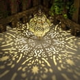 thumbnail image 6 of Hanging Solar Lights Outdoor Garden Decor Solar Lantern Waterproof Plastic Moroccan Outdoor Decorations for Patio, 6 of 7