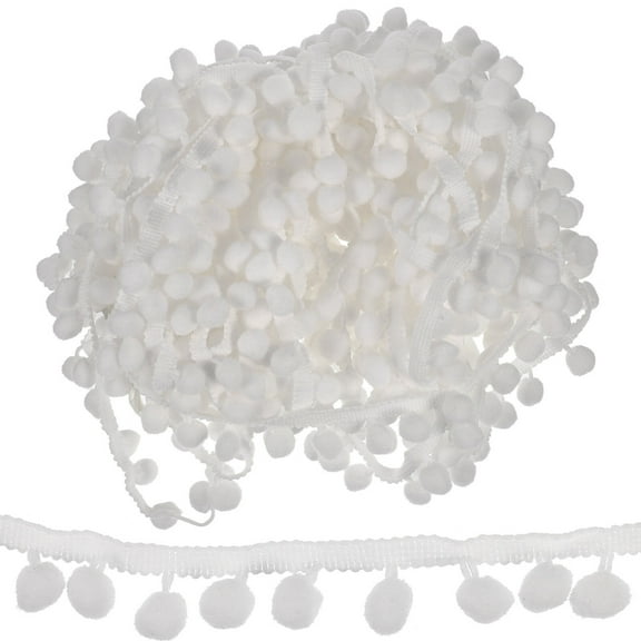Decorative Pom Pom Balls Trim Clothing Curtain DIY Fringe Trim Clothing Supply