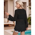 thumbnail image 6 of Swimsuit Cover Up for Women Tied Open Front Cardigans Beach Cover Up Long Sleeve Crochet Swim Cover Ups Shermie, 6 of 8