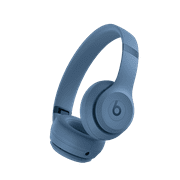 Restored Beats Solo 4 Wireless Bluetooth On-Ear Headphones, Apple & Android Compatible, Slate Blue