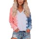 thumbnail image 1 of Sonducket Dyeing Gradient Hoodie Suéter con capucha Mujer Suelta Sudadera de manga larga Top Prendas para la parte del cuerpo Naranja Blanco Azul SG Sonducket AP000138-19B, 1 of 6