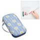 thumbnail image 4 of Oxford Cloth Crochet Hook Case bolsa de cremallera vacía bolsa de almacenamiento portátil de viaje de ganchillo con bolsillo Web para llevar agujas de - Azul Sunnimix caso de ganchillo, 4 of 8