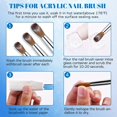 thumbnail image 2 of 100% Pure Kolinsky Acrylic Nail Brush Pincel para U&ntilde;as de Acr&iacute;lico de Forma Redonda Ovalada con Mango de Metal Nail Art Brush Pincel Profesional para U&ntilde;as para Nail Te, 2 of 7