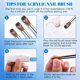 thumbnail image 2 of 100% Pure Kolinsky Acrylic Nail Brush Pincel para U&ntilde;as de Acr&iacute;lico de Forma Redonda Ovalada con Mango de Metal Nail Art Brush Pincel Profesional para U&ntilde;as para Nail Te, 2 of 7