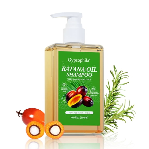 Gypsophila Rosemary Shampoo,Batana Oil Shampoo for Women,Nourishing & Rejuvenating for Softness & Volume, Suitable Unisex(10.14 fl oz)