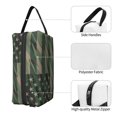 thumbnail image 3 of Honeii Jungle Green Camo USA Flag Print Multi-Purpose Storage Bag,Hanging Dopp Kit,Small Toiletry Bag for Traveling for Toiletries, Makeup, and Small Essentials, 3 of 7