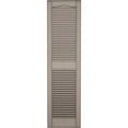 thumbnail image 4 of 12"W x 55"H EverColor Open Louver Shutters, w/Installation Shutter-Lok's & Matching Screws (Per Pair), Clay, 4 of 8