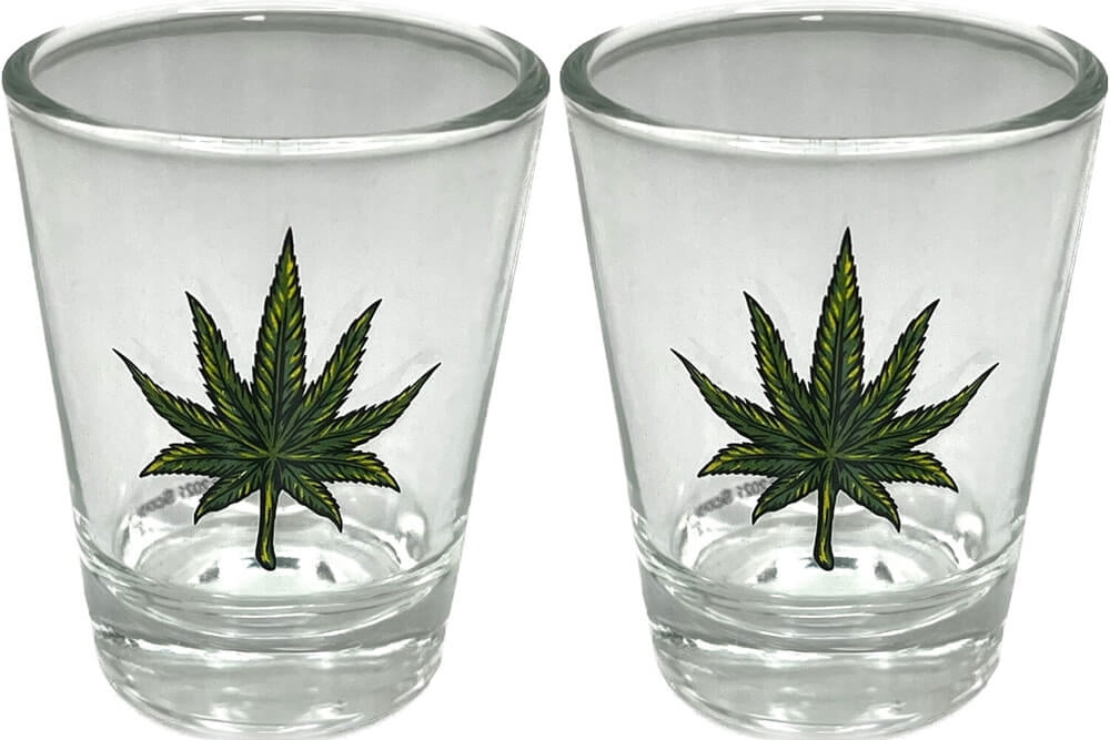 Leaf 2oz Novelty Shot Glass 2 Piece Set
