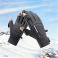thumbnail image 2 of Yuanlong Gloves Women & Men Windproof Touchscreen Non Fuzzy Lined Ski Gloves Outdoor Sports Handwear Warm Snow Gloves, 2 of 7