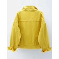 thumbnail image 2 of SHAR Women's casual denim jacket, solid color long sleeve denim jacket, 2 of 5