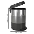 thumbnail image 3 of nu steel Stainless Steel Step Garbage Trash Can with Lid: 5 liter/1.32 gal for the Kitchen, Bathroom, Bedroom, Patio, RV – 3 tone finish STP-TR01, 3 of 4