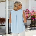 thumbnail image 2 of Zoeecloth Women's Sleeveless Summer Tops Tank Loose Fit Round Neck Vest Chiffon Casual Sleeveless S-2X, 2 of 7