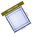 thumbnail image 4 of SHOWERORO 3Pcs Stylish Cotton Handkerchief Pocket Squares Durable Machine Washable Fabric, 4 of 5