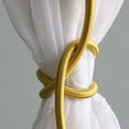 thumbnail image 3 of Valea Home 2-Pack Creative Curtain Tiebacks Random Modelling Curtain Holdbacks Eelicate Simple Type, Gold, 3 of 8
