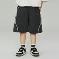 thumbnail image 2 of Kids Boys Cargo Shorts Loose Casual Elastic Waist Summer Trendy Shorts with Pocket Boys Clothes 9-10 Years Boys Clothes, 2 of 7