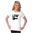 thumbnail image 3 of Low Key Nerd Sarcastic Pun Funny Geek Womens Slim Fit Graphic Tee Brisco Brands L, 3 of 5