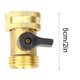 thumbnail image 3 of Solid Brass Garden Hose Connector, 3/4" Male Female Threaded Water Pipe Fitting, Heavy Duty Faucet Adapter for Outdoor Lawn Yard Garden Watering Tools and Nozzle Attachment, 3 of 7