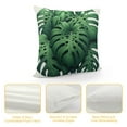 thumbnail image 4 of Leisuo Ropical Green Leaves Summer Palm Leaf Pillow Case - Soft Pillowcase Durable Easy Care Decorative Bed Pillow Protectors Covers for Skin and Hair, 4 of 5