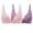 Light blue, variant on VISALY Balconette Bras Padded Bra Triangle Bralette Comfort Full Coverage Bra Front Close Deep V Seamless Wireless Adjustable Bras Spaghetti Strap Bra Comfortable Bras Bras For Women Beige L